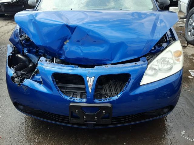 1G2ZF58B474156655 - 2007 PONTIAC G6 VALUE L BLUE photo 9