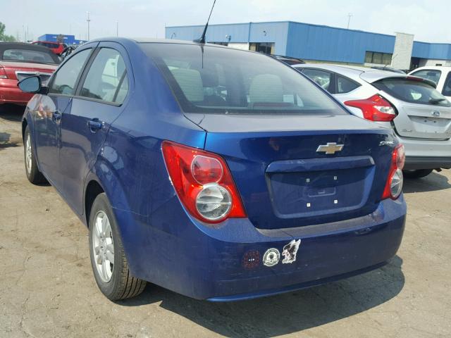 1G1JA5SH1C4205138 - 2012 CHEVROLET SONIC LS BLUE photo 3