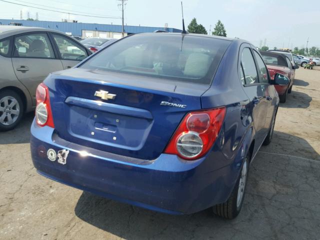 1G1JA5SH1C4205138 - 2012 CHEVROLET SONIC LS BLUE photo 4