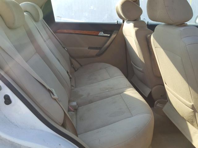 KL1TD56608B017382 - 2008 CHEVROLET AVEO BASE Biały zdjęcie 6