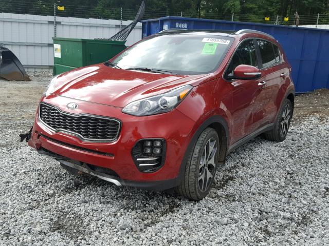 KNDPR3A67H7174725 - 2017 KIA SPORTAGE S RED photo 2