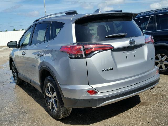JTMWFREV2JJ170776 - 2018 TOYOTA RAV4 ADVEN SILVER photo 3