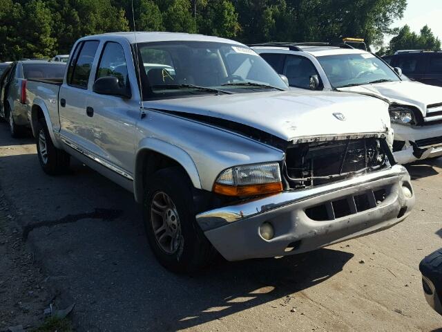 1D7HL48N73S236595 - 2003 DODGE DAKOTA QUA SILVER photo 1