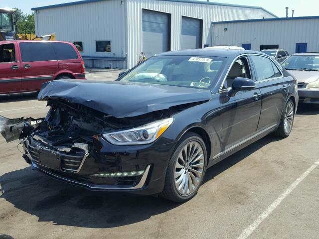 KMHG34JA9HU027122 - 2017 GENESIS G90 PREMIU BLACK photo 2