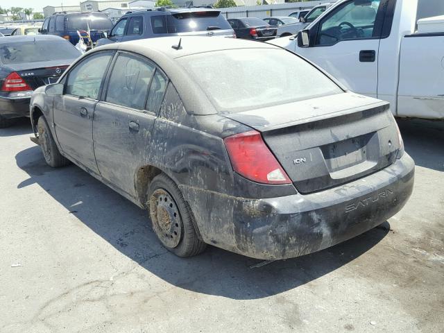 1G8AJ55F37Z162054 - 2007 SATURN ION LEVEL BLACK photo 3