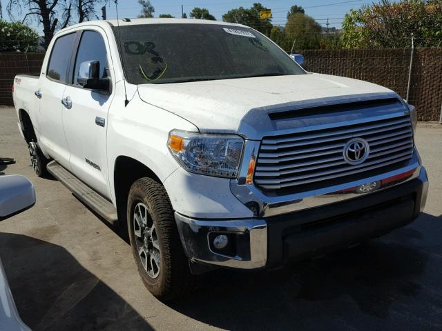 5TFHY5F16HX599174 - 2017 TOYOTA TUNDRA CRE WHITE photo 1