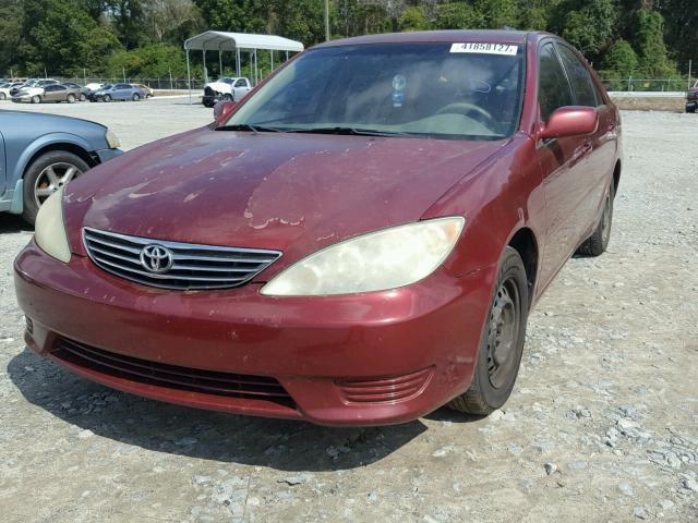 4T1BE32K15U016651 - 2005 TOYOTA CAMRY LE წითელი ფოტო 2