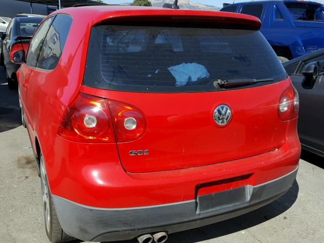 WVWEV71K56W099260 - 2006 VOLKSWAGEN NEW GTI RED photo 3