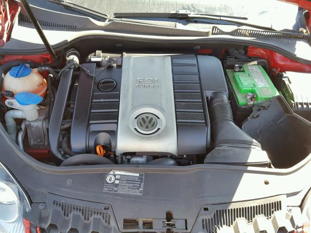 WVWEV71K56W099260 - 2006 VOLKSWAGEN NEW GTI RED photo 7