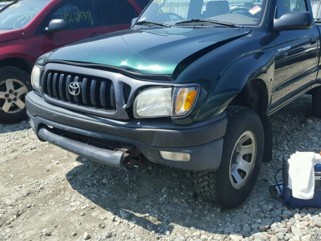 5TEPM62N52Z080218 - 2002 TOYOTA TACOMA GREEN photo 9