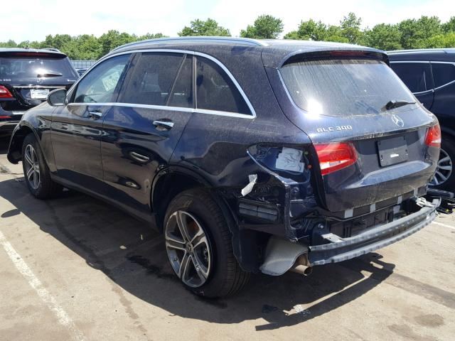 WDC0G4KB5HF249480 - 2017 MERCEDES-BENZ GLC 300 4M BLUE photo 3