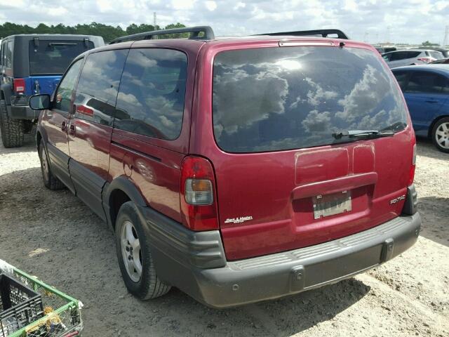 1GMDV23E95D151940 - 2005 PONTIAC MONTANA BURGUNDY photo 3