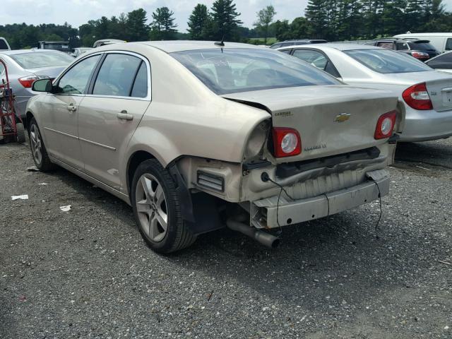 1G1ZC5EB7AF102277 - 2010 CHEVROLET MALIBU 1LT BEIGE photo 3