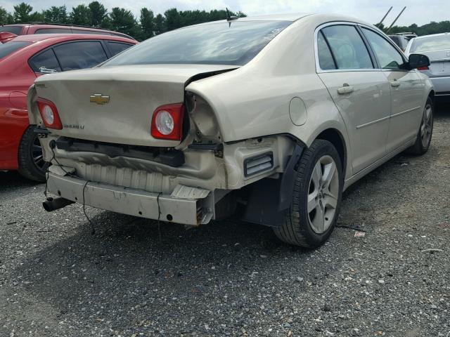 1G1ZC5EB7AF102277 - 2010 CHEVROLET MALIBU 1LT BEIGE photo 4