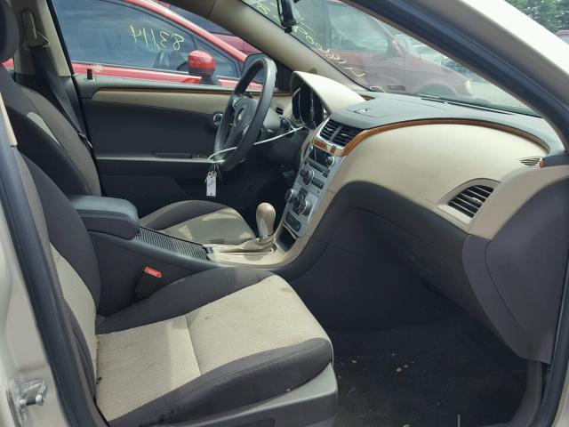 1G1ZC5EB7AF102277 - 2010 CHEVROLET MALIBU 1LT BEIGE photo 5