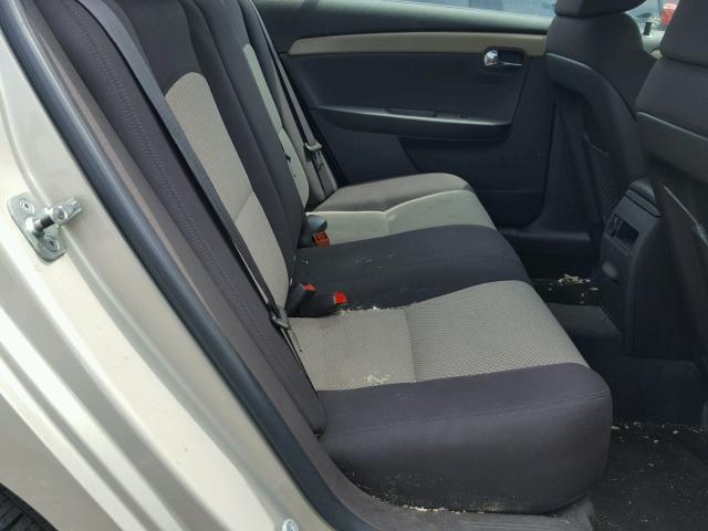 1G1ZC5EB7AF102277 - 2010 CHEVROLET MALIBU 1LT BEIGE photo 6