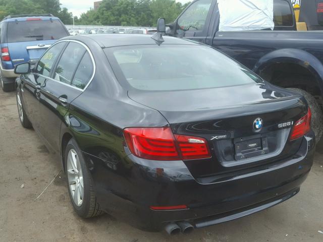 WBAXH5C55DDW13691 - 2013 BMW 528 XI BLACK photo 3