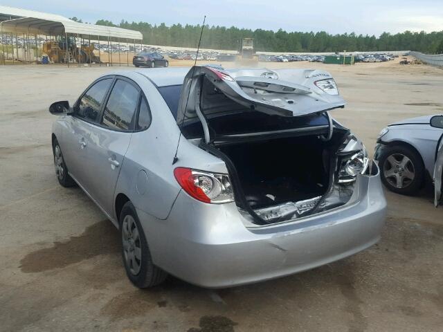 KMHDU46D97U057237 - 2007 HYUNDAI ELANTRA SILVER photo 3