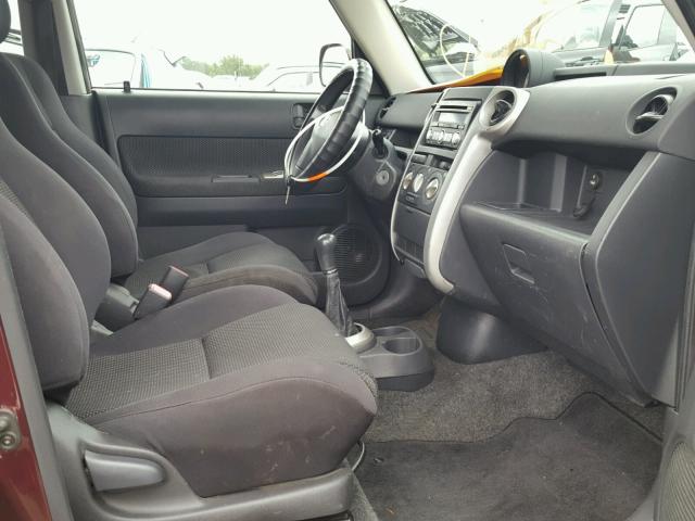 JTLKT334650212347 - 2005 TOYOTA SCION XB Қызыл фото 5