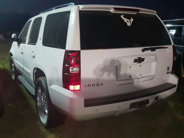 1GNFC13007R373457 - 2007 CHEVROLET TAHOE WHITE photo 3