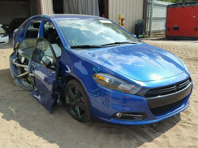 1C3CDFBBXED776255 - 2014 DODGE DART BLUE photo 1