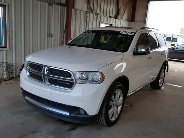 1C4RDHDG6CC144043 - 2012 DODGE DURANGO CR WHITE photo 2