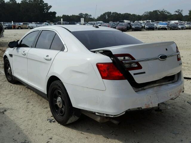 1FAHP2M83DG124177 - 2013 FORD TAURUS POL WHITE photo 3