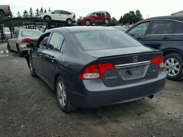 2HGFA1F65BH001864 - 2011 HONDA CIVIC LX-S GRAY photo 3