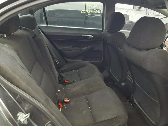 2HGFA1F65BH001864 - 2011 HONDA CIVIC LX-S GRAY photo 6