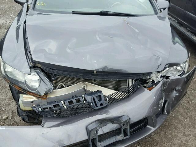2HGFA1F65BH001864 - 2011 HONDA CIVIC LX-S GRAY photo 9