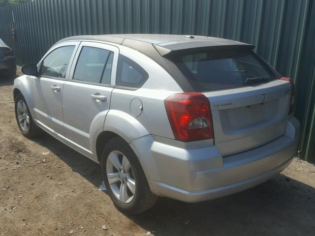 1B3CB3HA7BD104682 - 2011 DODGE CALIBER MA SILVER photo 3