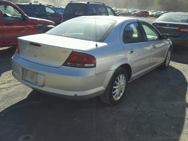 1C3EL46X13N565507 - 2003 CHRYSLER SEBRING LX SILVER photo 4