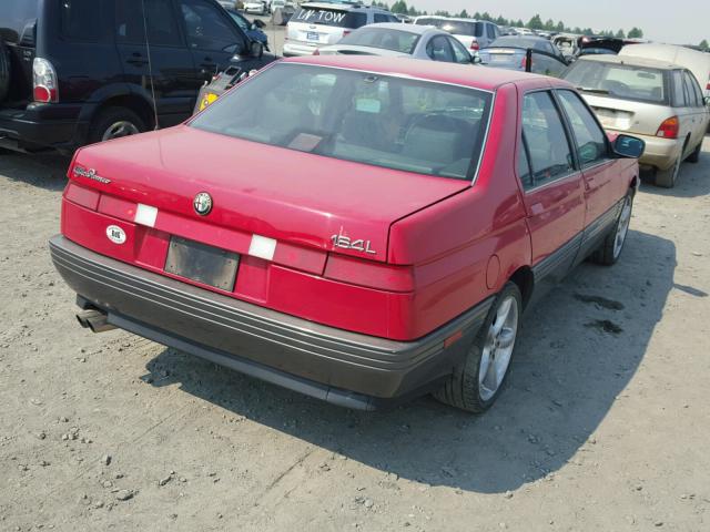 ZAREA33L9M6208185 - 1991 ALFA ROMEO 164 L RED photo 4