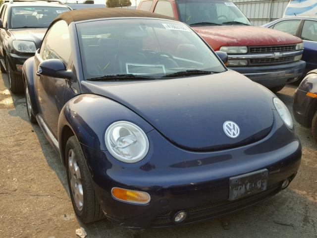 3VWDD21Y43M332060 - 2003 VOLKSWAGEN NEW BEETLE BLUE photo 1