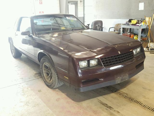 1G1GZ11G4HP104038 - 1987 CHEVROLET MONTE CARL 栗色 照片 1