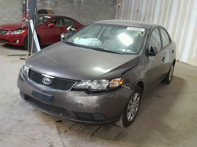 KNAFU4A26A5187137 - 2010 KIA FORTE EX BROWN photo 2