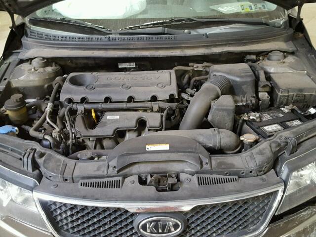 KNAFU4A26A5187137 - 2010 KIA FORTE EX BROWN photo 7