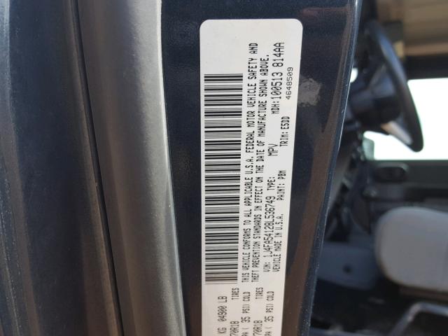 1J4FA54128L536749 - 2008 JEEP WRANGLER S 蓝色 照片 10