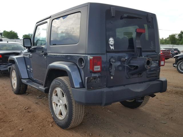 1J4FA54128L536749 - 2008 JEEP WRANGLER S 蓝色 照片 3