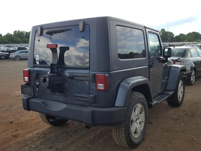 1J4FA54128L536749 - 2008 JEEP WRANGLER S 蓝色 照片 4