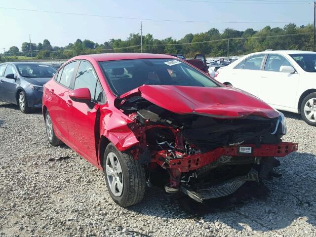 1G1BC5SM2H7154606 - 2017 CHEVROLET CRUZE LS RED photo 1