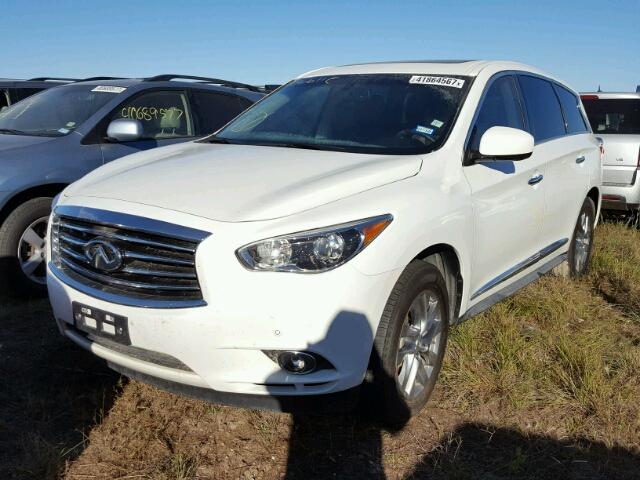 5N1AL0MN3DC334475 - 2013 INFINITI JX35 WHITE photo 2