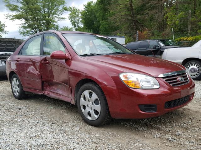 KNAFE121275442800 - 2007 KIA SPECTRA EX RED photo 1