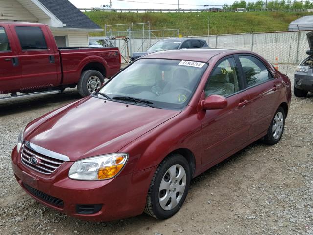 KNAFE121275442800 - 2007 KIA SPECTRA EX RED photo 2