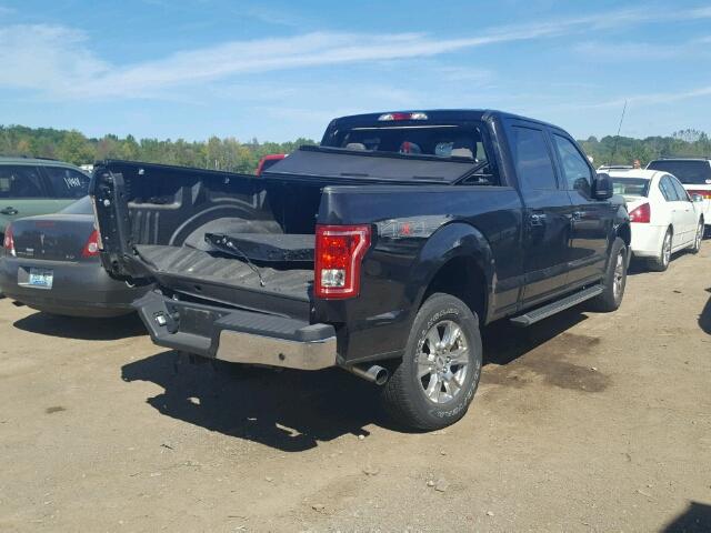 1FTFW1EG1FFC21021 - 2015 FORD F150 SUPER BLACK photo 4