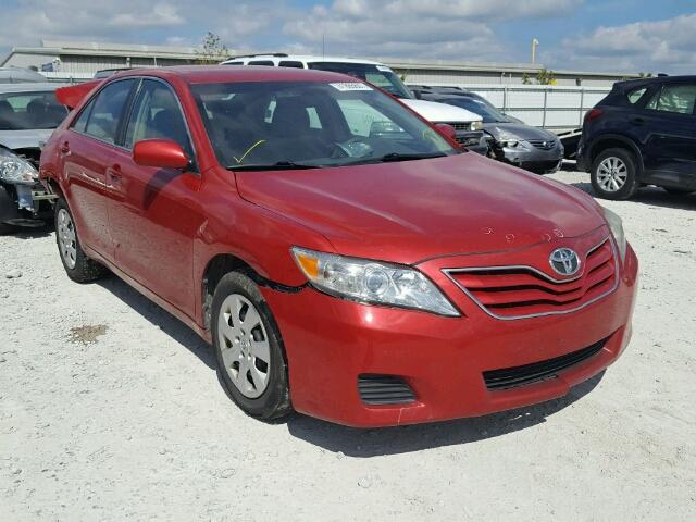 4T4BF3EK5BR113104 - 2011 TOYOTA CAMRY BASE RED photo 1