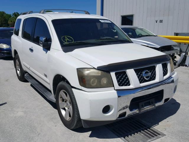 5N1AA08AX5N729918 - 2005 NISSAN ARMADA SE WHITE photo 1