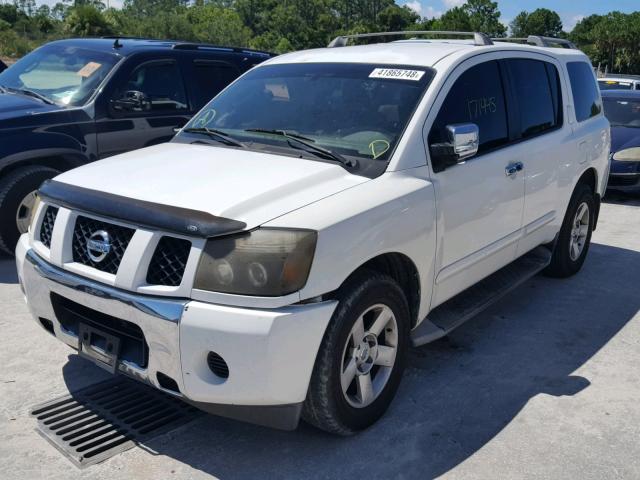 5N1AA08AX5N729918 - 2005 NISSAN ARMADA SE WHITE photo 2