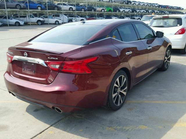 1N4AA6AP5HC375091 - 2017 NISSAN MAXIMA 3.5 MAROON photo 4