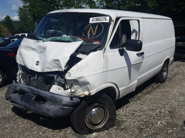 2B7HB21Y8TK143178 - 1996 DODGE RAM VAN B2 WHITE photo 2